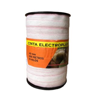 CINTA ELECTROPLASTICA 40mm 10 HEBRAS POR 200 MTS