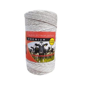 CABLE ELECTROPLASTICO PREMIUN X 300 MTS 24 MONOFILAMENTOS PLASTICO Y 12 DE ACERO INOXIDABLE