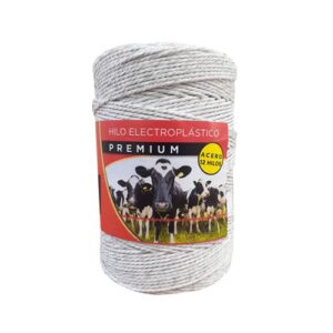CABLE ELECTROPLASTICO PREMIUN X 500 MTS  24 MONOFILAMENTOS PLASTICO Y 12 DE ACERO INOXIDABLE