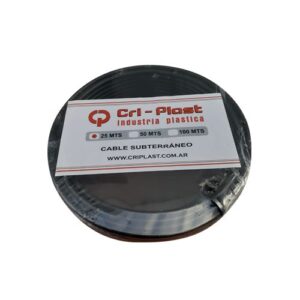 CABLE SUBTERRANEO CONDUCTOR DE ACERO 1,8mm DOBLE AISLACION X 25 MTS