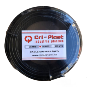 CABLE SUBTERRANEO CONDUCTOR DE ACERO 1,8mm DOBLE AISLACION X 50 MTS